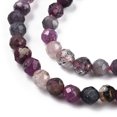 thumbnail image 2 of 5Strand Natural Red Corundum/Ruby and Sapphire Beads Strands Faceted Round 2.5mm Hole: 0.5mm 160pcs/strand 15.55 inch(39.5cm), 2 of 3