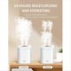 thumbnail image 3 of 2000ml Large Capacity Double Port Air Humidifier Silent White, 3 of 5