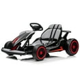 thumbnail image 5 of 24V Electric Go Kart ride on toys for boys girls Age 6+, Black, 5 of 9