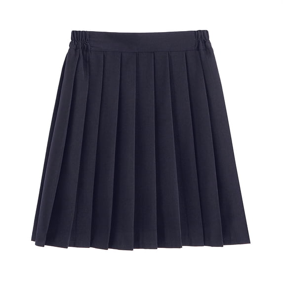 Skorts Skirts For Women School Uniform Solid Pleated Academic Style Midi Skirts For Women Trendy
