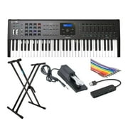 Arturia KeyLab MKII 61 Professional MIDI Controller and Software (Black) Bundle
