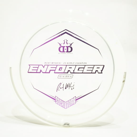 Dynamic Discs Sockibomb Lucid Enforcer Disc Golf Distance Driver, Pick Color/Weight [Stamp & Exact Color May Vary] Clear 173-174 grams