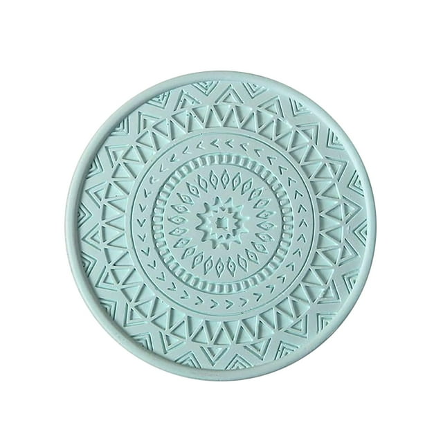 Cqxid Ensemble de Table à Moins de 5$ Absorbant Boisson Diatomite Colorée Ensemble de Table Rond Résistant à la Chaleur Isolant Accessoires de Décoration de Table