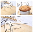 thumbnail image 3 of WHAMVOX 3pcs Inverted Cooling Rack Bread Baking Tools Stainless Steel Cooking Rack Cake Cooling Holder Cookie Drying Rack Oven Pan Baking Tool Silver, 3 of 8
