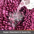thumbnail image 4 of Civkor Bathroom Rugs, Bath Mats Set 2 Pieces Non Slip, 31x20 Plus 24x16Inch, Machine Washable, Soft Shiny Chenille and Quick Qry, Burgundy, 4 of 6