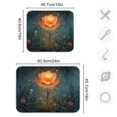 thumbnail image 3 of Flowers Leaves Light Dish Drying Mat Dish Drainer Rack Mats Water Absorbent Non-Slip Easy Clean Heat Resistant for Kitchen Counter, 3 of 8