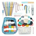 thumbnail image 2 of CIYISON 50Pcs Crochet Hooks and Yarns Set Beginner Crochet Kits Include Ergonomic Hooks, Knitting Needle, Sewing Marker and More, 2 of 7