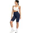 thumbnail image 3 of UDAUDU Biker Shorts for Women with Pockets High Waisted 6"/7" Booty Comfy Spandex Volleyball Short for Workout Gym Yoga Navy XL, 3 of 6