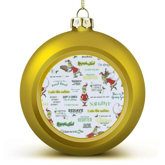 Christmas-Grinch Christmas Balls Xmas Decor Ball Festival Party Decoration Tree Hangings