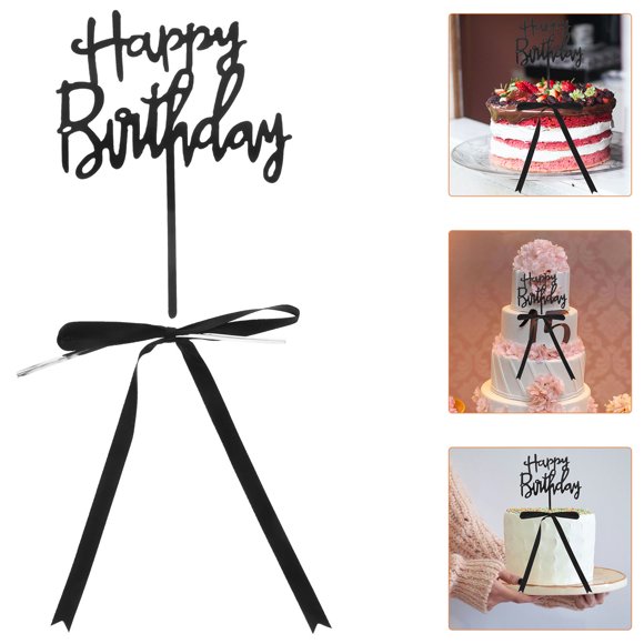 Luxshiny 1Jgo Para Pasteles Con Topper En Lazo Para Fiesta De Cumpleaños