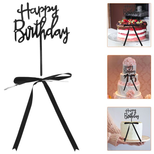 Luxshiny 1Jgo Para Pasteles Con Topper En Lazo Para Fiesta De Cumpleaños