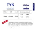 thumbnail image 3 of TYK Industries Multi-fitment Butyl Ozone 11.2/12.4R24 Tractor Tire Inner Tube TR218A Valve Radial Bias, 3 of 6