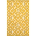 thumbnail image 4 of Safavieh Cambridge 3' X 5' Hand Tufted Wool Rug in Gold and Ivory, 4 of 10