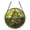 D011- K, variant on Stained Glass Suncatcher, Suncatcher for Window, Decorative Hanging Art Piece, Tropical Sunset Palm Tree Hanging Decor, 8 Inch Diameter 2D Acrylic 2D Window Ornament, 1Pc Light