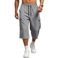 thumbnail image 2 of Dresfit Mens Cargo Shorts Baggy Long Shorts Summer 2026 Multi Pockets Drawstring Work Short Pants Stretch Big and Tall Solid Fishing Bermuda Shorts 3XL, 2 of 9