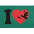 thumbnail image 4 of Old Glory Mens I Heart Love Tree Frog Frogs Short Sleeve Graphic T Shirt, 4 of 6