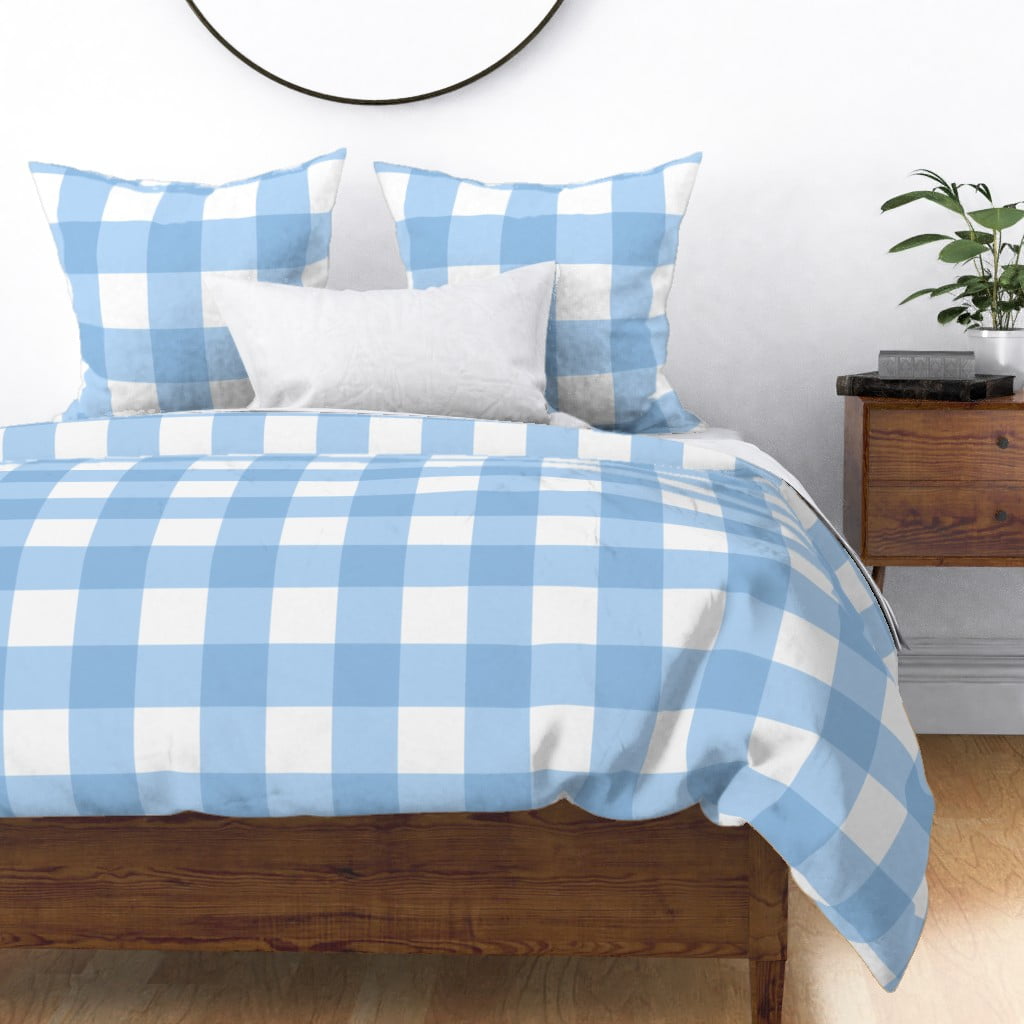 blue buffalo plaid nursery