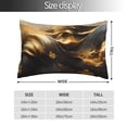 thumbnail image 2 of Fotbe Luxurious Gold Flow Funda de Almohada Decorativa Estilo Occidental, Lujo en Algodón, Fundas para Almohadas King, Cojín Estampado para Decoración del Hogar-14"x20", 2 of 6