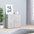 thumbnail image 2 of vidaXL Sideboard Concrete Grey 80x36x75 cm Engineered Wood, 2 of 5