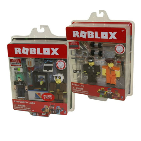 Jazwares Roblox 2 Figure Packs Set Of 2 Prison Life Innovation Labs3 Inch - multi roblox
