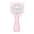 thumbnail image 2 of Mini ventilador de refrigeración de escritorio portátil recargable Ormromra USB dibujos animados Fox rosa, 2 of 8