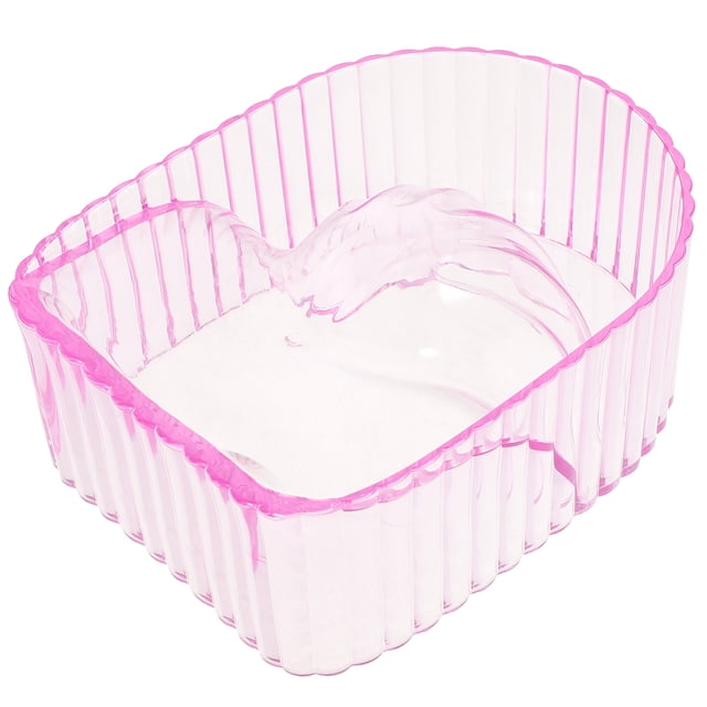 Shisuyan Manicure Hand Bowl Transparent For Nutrition Treatment DIY Tool 1Pcs 5.8x4.5in