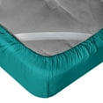 thumbnail image 3 of Empyrean Bedding Double Brushed Microfiber 14" - 16" Deep Pocket Fitted Sheet, Queen, Teal Blue, 3 of 6