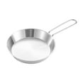 thumbnail image 2 of Sartén de acero inoxidable para acampar, utensilios de cocina, mango plegable, resistente a arañazos, fácil de usar. 16 cm, 2 of 7