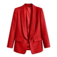thumbnail image 6 of CHGBMOK Plus Size Blazers for Women Business Casual Long Sleeve Suit Jacket Lapel Open Front Work Blazer with Pocket, 6 of 6