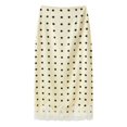 thumbnail image 3 of Caixia Women's Maxi Skirt Lace hem Polka Dot Long Skirt High Elastic Waist A-Line Flowy Midi Skirt with Business Casual Floral Long Skirts, 3 of 9