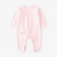thumbnail image 2 of CAUYDY Newborn Toddler Pajamas Sleepers for Baby Girl Boy Long Sleeve Romper Preemie Infant Clothes Spring Summer Fall Winter Loungewear Sizes 0-1 Months,Dark Purple, 2 of 4