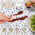 thumbnail image 6 of Pioneer Flower Floral Print Pattern Round Tablecloth 60 X 60 Inch, Wrinkle Resistant Wipeable Table Cloth for Kitchen Dining Picnic Patio Party, 6 of 6