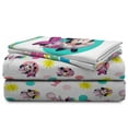 thumbnail image 3 of Minnie Mouse Made You Smile Kids 4-Piece Full Sheet Set, Microfiber, Pink, Disney, 3 of 8