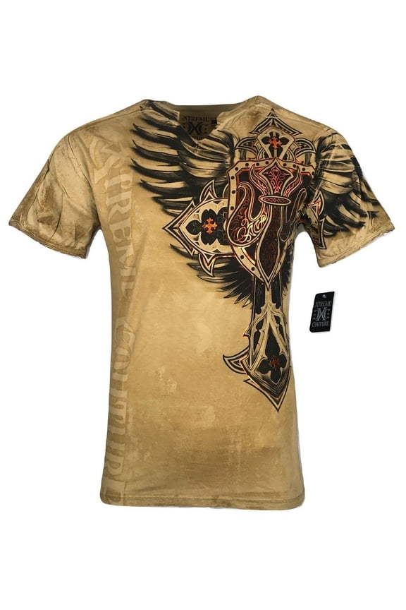 by AFFLICTION Men T-Shirt LOCKDOWN Tattoo Biker