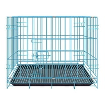 VISALY Cat Crates for Large Cat Foldable Metal Crate | Indoor & Outdoor Pet Cage | Dual Door Design | Perfect for Cats