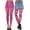 Footless Slashed Zebra Print - Neon Pink, variant on ToBeInStyle Women's Footless Slashed Zebra Print Tights - Neon Pink - One Size
