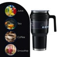 thumbnail image 3 of Black Stainless Steel Tumbler with Handle and Lid 40 Oz 1 Pack, Double Walled Large Drinking Cup for Travel Coffee Smoothie Water Sports with Snoep in Beperkte Oplage, 3 of 8