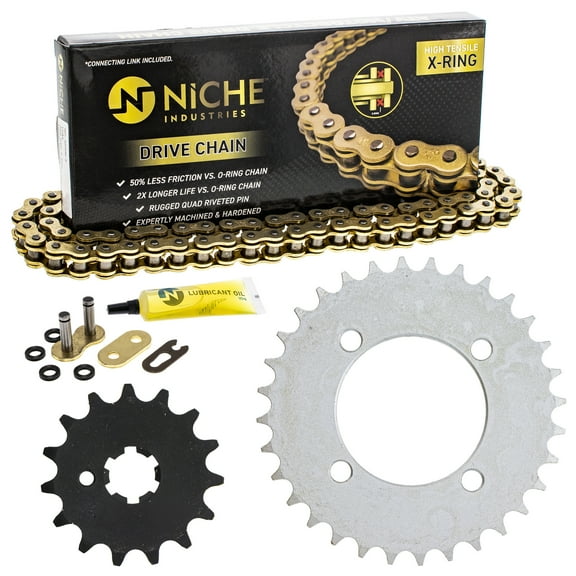 Niche Sprocket Chain Set for Yamaha PW80 15/32T 420 X-Ring Motorcycle MK1005068