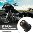 thumbnail image 2 of Unique Bargains 10pcs M5 Well Nuts Fairing Fasteners Windshield Screws Windscreen Nuts for Motorcycle, 2 of 6