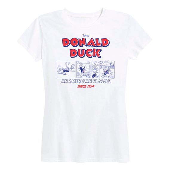 Disney - Mickey & Friends - Donald Duck - An American Classic Since 1934 - Women's Short Sleeve Graphic T-Shirt