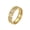 Gold, variant on Titanium Steel Ring with Cubic Zirconia Unisex Checkerboard Pattern Stackable Band Modern Geometric Jewelry Gift for Couple Gold Size 9