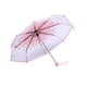 thumbnail image 4 of 1 paraguas plegable transparente de moda con diseño de princesa en flor de cerezo, color rosa, 4 of 15