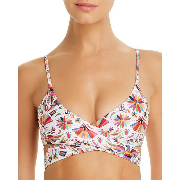 Verdelimon TAPIZ Izamal Printed Bikini Swim Top, US X-Small