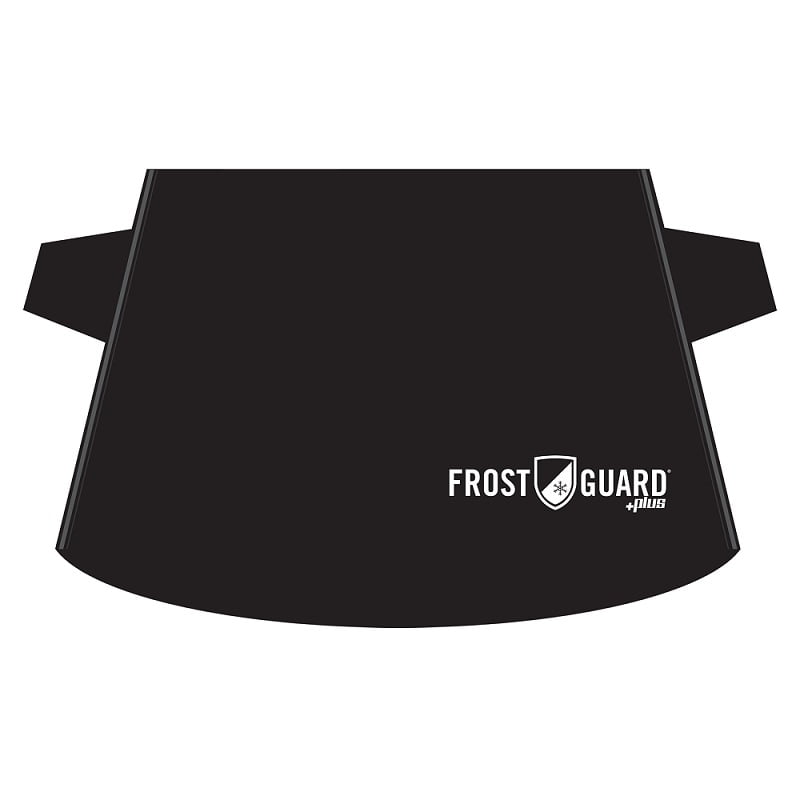 FrostGuard Plus Automotive Winter Windshield Cover Standard Size for Cars and Smaller SUVs Shade, Black