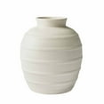 thumbnail image 3 of Better Homes & Gardens White 8-Inch Textured Ribbed Ceramic Vase, 3 of 4