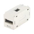 thumbnail image 2 of Panduit USB Coupler Module,White,0.71" H CMUSBAAWH, 2 of 2