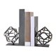 thumbnail image 3 of Paquete de 2 estanterías geométricas decorativas con forma cúbica, sujetalibros decorativos compatibles con libros u organizador ligeros, 3 of 3