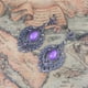 thumbnail image 2 of Pendientes colgantes vintage bohemios con forma de lágrima, flor de cristal y piedras preciosas artificiales, 2 of 7