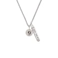 thumbnail image 2 of Delight Jewelry Silvertone Disc 1/2'' Number - 9 - Silvertone Live the Life You Have Imagined Bar Charm Necklace, 23", 2 of 4