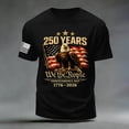 thumbnail image 5 of Ramiter 4th of July Shirts for Men American Flag 1776 Graphic Tees Casual Cap Sleeve USA Patriotic Tops(Black,L), 5 of 5